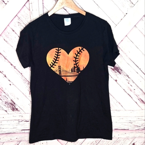 Port and Company Tops - Love Of Baseball San Francisco Tee